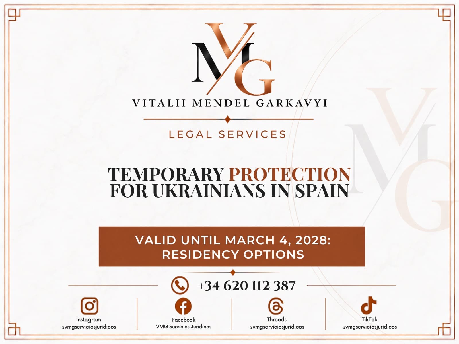 Temporary protection for Ukrainians in Spain until 4 March 2028 and residence options