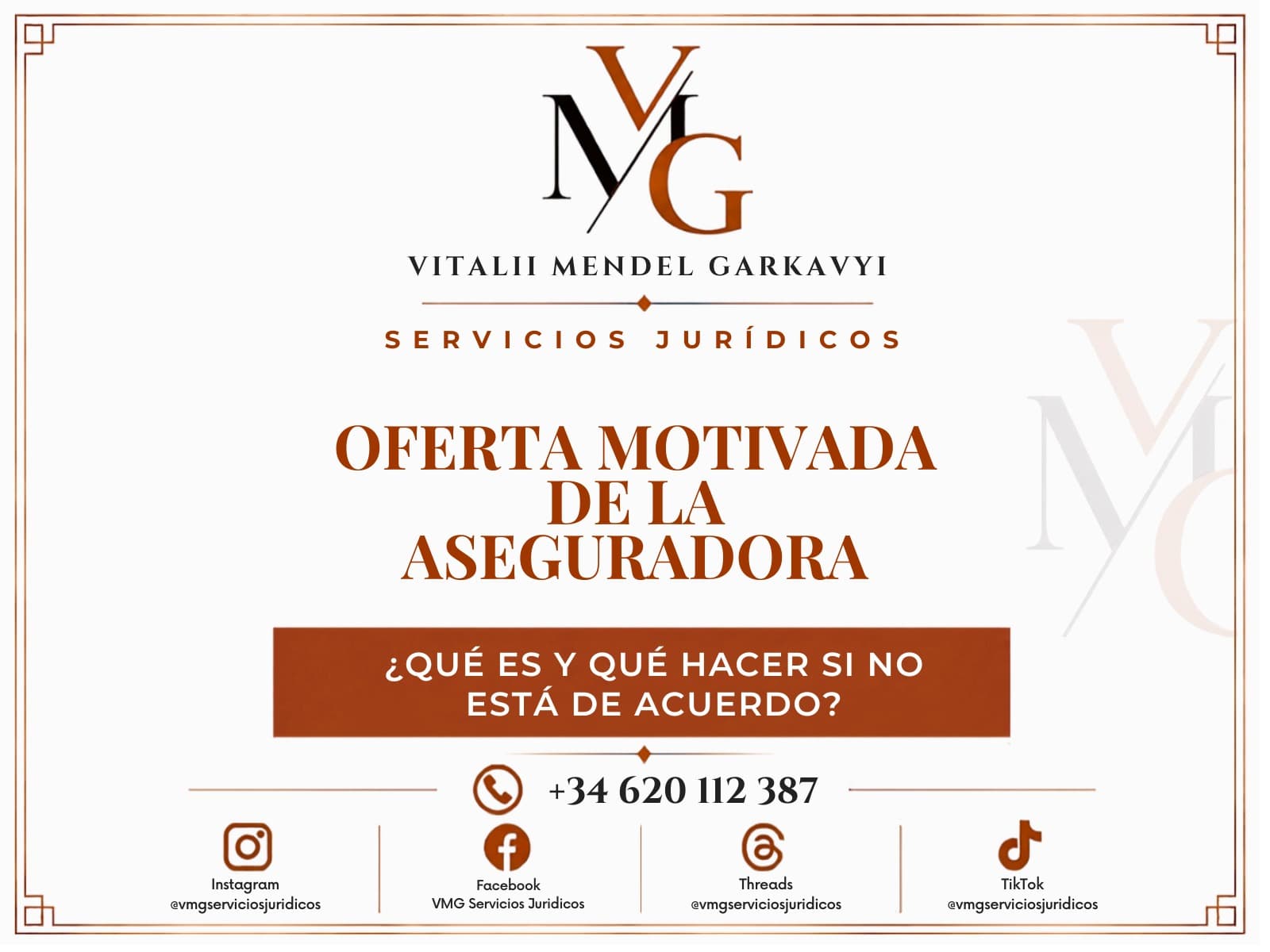 Oferta motivada de la aseguradora: qué es y qué hacer si no está de acuerdo